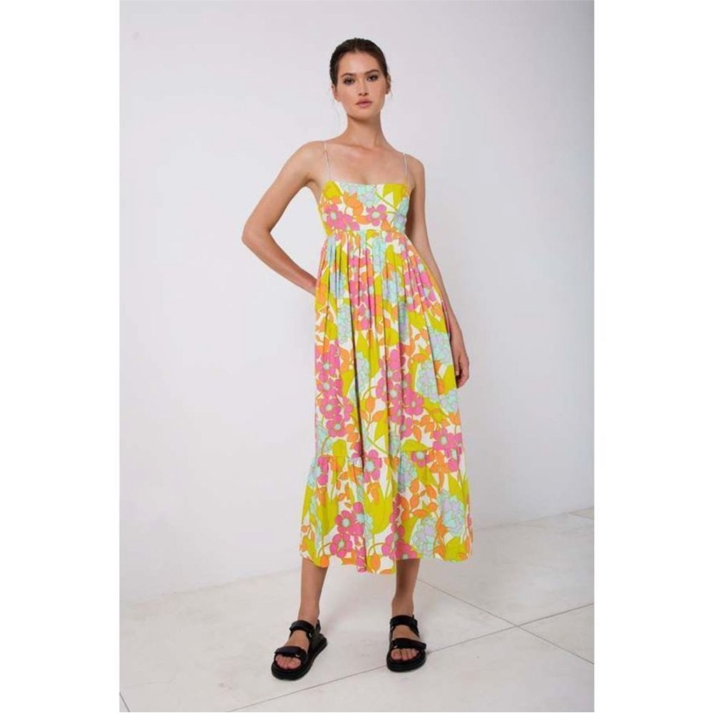 S/W/F En-Flowered Midi Dress